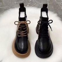 Lan 캐비닛 유럽 마틴 부츠 여성 영국 스타일 2022 가을 새로운 여성 부츠 모든 경기 두꺼운 밑창 짧은 부츠 ins tide