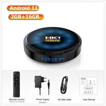 셋탑박스 셋톱박스 신제품 HK1RBOX W2 스마트 Tv 박스 안드로이드 11 Amlogic S905W2 1 5G 와이파이 BT 4K, 01 2G 16G TV BOX_04 AU Plug