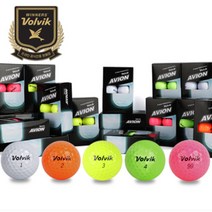 볼빅 아비온 2피스 하프더즌 6구 골프공, 옐로우