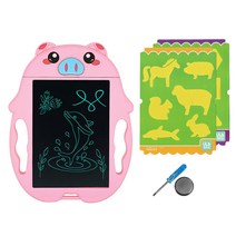 스마트 전자칠판 노트 메모 보드 그림패드(동물 돼지), 돼지핑크