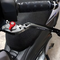 프로라이더스 17-22년 XMAX 파킹레버 사이드브레이크 6단 조절식 주차레버, 블루레드, 1개