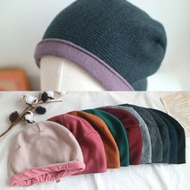 원더풀데이즈 골지양면수면비니 10color 순면 항암모자 암환자 탈모 두건 가을 겨울 나이트캡 수면헤어캡