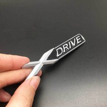 자동차 메탈스티커자동차 스타일링 금속 X 드라이브 E S 로고 사이드 펜더 후면 트렁크 스티커 BMW F10, 03 3