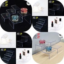 마트498 계단형 아크릴 진열대 쇼케이스 마트 편의점 전시대 아크릴장식장 보석함, 3단