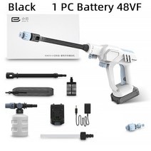 고압 세차 45Bar 350W 물 스프레이 건 고압 클리너 자동차 세탁기 마키타 18V 배터리 사용 무선 세척기, 04 Black 1 Battery