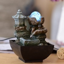 미니분수대 천연가습기 실내분수 인공폭포 미니사이즈 자연가습, 91111 사이즈 13x13x19