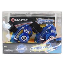RAZOR 제트 DLX 스파크 슈즈롤러, 네온블루