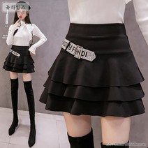 뉴타임즈여성 치마바지 가을 겨울 페플럼 캉캉 스커트 A11