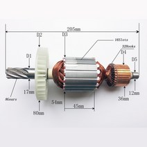 Tool Parts 도구 부품 Makita HM1306 철거 해머 전동 공구 예비 용 AC220 230V 8 치아 전기자 모터 로터