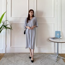 [리엘라]로시브 절개 브이원피스