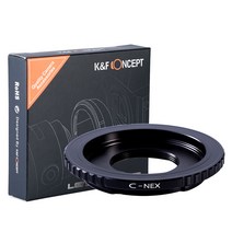 C마운트 렌즈 용 K & F 컨셉 어댑터 소니호환 NEX E 알파 A6400 A7R2 카메라용, 한개옵션0