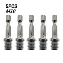 125pcs 1014mm 14 육각 커넥팅로드 어댑터 드릴 척 m10 m14 연마 디스크 연결 육각 커넥팅로드 432, 5개 m10