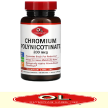 올림피언랩 크롬 유전자변형성분무함유 200mcg 크로뮴 폴리니코티네이트 chromium polynicotinate [100정*1병], 1개