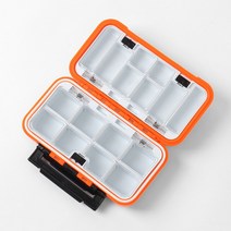 미니 태클박스 양면 낚시케이스 오렌지 소품박스 낚시채비 에깅대 봉돌 섶다리 밑밥통