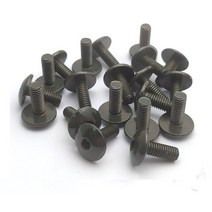 스크류 스크류볼트 콘크리트피스 51020pcs 큰 플랫 헤드 내부 육각 나사 볼트 M6 6mm 121620mm 길이 바이크 바이크 바이크 오토바이 스쿠터 ATV Moped 플라스틱, [09] 20pcs M6X20 (Dark)