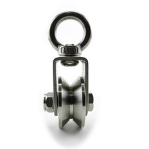 리프팅 도르래 베어링 유형 회전 풀리 이중 초저음 분리형 도 회전 중부 하용 휠 27, 280kg, U 형 회전 풀리