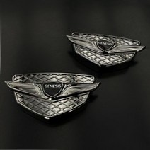 차량용 자동차 선물용 디퓨저 제네시스 방향제 GV80 GV70 GV60 G90 G80 G70, 전차종, 다크크롬+클린코튼향, 리필 클코튼향