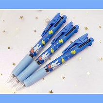 미피 블루자동차 제트스트림 3색볼펜