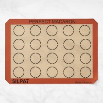 (프랑스) 실팻 붙지 않는 실리콘 마카롱 매트 Silpat Nonstick Silicone Perfect Macaron Mat