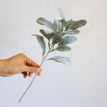 호환 38cm 토끼 귀 잎 꽃 웨딩 장식 공장 인공 꽃꽂이 녹색 지점, [01] 1pc, [02] green, 1개