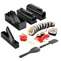 YISOKO 다양한모양 김밥틀 초밥몰드세트 10종세트 이쁜도시락, 블랙