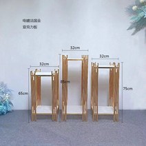 철제화분받침대 선반 럭셔리 그랜드 칼럼 아크릴 거치대 디저트 테이블 웨딩 생일 케이크 쿠키 식품 초콜릿 디스플레이 스탠드, 1.style D