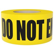 TAPIX Yellow Caution Do Not Enter 바리케이드 테이프 7.6cm X 304.8m(3인치 1000피트) • 장식 파티 대담한 블랙 프린트가 있는 밝은 노란색, Crime Scene Do Not Cross