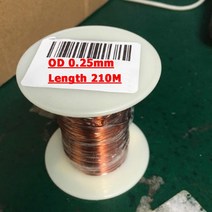 0.13mm - 1.25mm 에나멜 구리 와이어 자석 권선 코일 케이블 무게 100g, OD 0.25mm 210m_CHINA