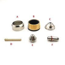납땜인두기 FY-XF300H 물 냉각 CNC 플라즈마 토치 쉴드 컵 화웨이 커터 FX-300, 07 E Tip 1.7mm X 10PCS