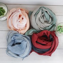 봄가을스카프 투톤스카프 삼각스카프 10colors