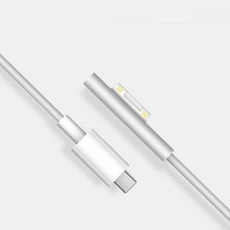 써피디 서피스 고 북 프로 3 4 5 6 7 USB-C PD고속 충전 케이블 12V 15V, 화이트 일반형1.5m, 1개