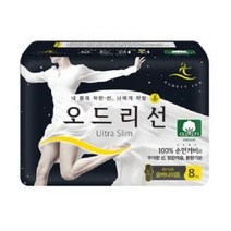 오드리선 울트라슬림 오버나이트 생리대 날개형, 1팩, 8개입