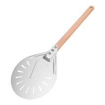 NUOLUX 대형 피자 필 피자 삽 피자 터너 나무 무늬 핸들 내열 분리 가능 키틴 부엌 요리용 가정 장인용