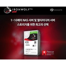 씨게이트 아이언울프 프로 NAS용 HDD, ST8000NE001, 8TB