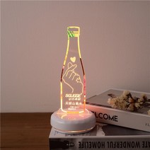 led 메뉴판 충전기 테이블 디스플레이 거치대 아크릴 스탠드 앵글 광고 보드 현수막 철제 단가표 홍보물 마트진열대 까페 매, 테이블카드(필기,USB유선스위치3색조명, G