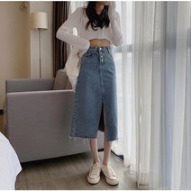 한블리 Pick 데님 스커트