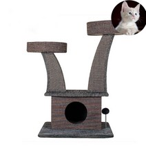 2단 고양이 구름다리 튼튼한캣타워 캣용품 스탭 가구