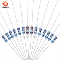 100PCs 금속 필름 저항 0 오메가/Ohm-10M 오메가/옴 1% 1/4W 0.25W 구색 키트 세트, 81 3.9KOhm