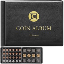 Coin Collection Supplies 수집가를 위한 책 홀더 312 포켓 동전 수집 앨범 20 25 27 30 38 46mm 보관 디스플레이 오거나이저 케이스 화폐 페니 지, black