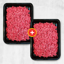 우마왕 한우 1++ 냉장 다짐육 우둔 설도 혼합 민찌, 2팩, No.9냉장 우둔 설도 혼합 다짐육300g