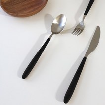 소코데코 골든벨 메이플우드 블랙 화이트 부부 수저세트 골드 실버 백화점 커트러리 40종, 09.실버 티포크