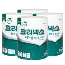 크리넥스 에어셀 점보롤 프리미엄 화장지250Mx3롤x4백 4537761, 1박스