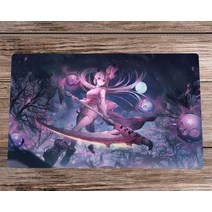 유희왕플레이매트 Anime YuGiOh Playmat underroot에서 붉은 꽃 TCG CCG 트레이딩 카드 매트 가방 Antislip 데스크 패드 Mousepad 60x35c, [01] 600x350x2mm