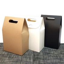 손잡이 가방상자 / 조각케익상자 빼빼로상자 쿠키 마카롱 포장박스 답례품 선물상자 손잡이상자 가방형 상자, 손잡이 가방상자 (블랙)