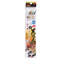 낚시방 백경 특수어피 6본카드채비(BK-298)-열기 볼락 메가리 줄 꼬임 없음-