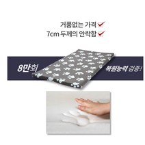 바닥 침대 폼매트 매트릭스 토퍼 고밀도 압축 폼토퍼 스펀지 손님용 바닥용 골드폼 무중력 자취 기숙사