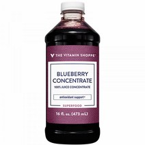 100% 무가당 블루베리 주스 농축액 항산화 지원 16 fl. oz