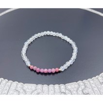 루비 문스톤 탄생석 천연석 원석 스톤 사랑운 행운 여자 팔찌