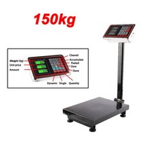 산업용 저울 크레인저울 매달림 크레인 1 220V ~ 6V 백라이트 디지털 디스플레이 접이식 전자 중저울 플랫폼 익스프레스, CHINA, 150kg Black