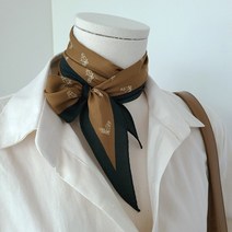 [무배]홀스 배색 마름모스카프(5컬러)